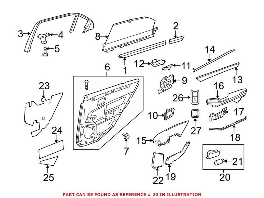 Mercedes Courtesy Light 0028201901